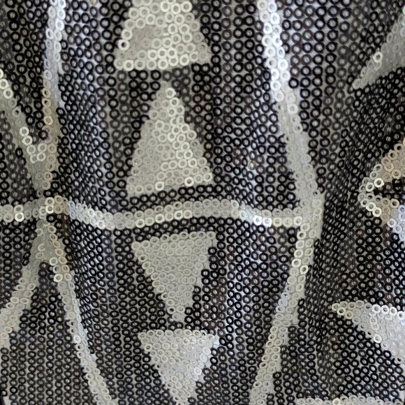 Ivy & Blu Maggy Boutique Black Dress with Geometric Panel Size 2 - Picture 7 of 10